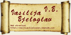 Vasilija Bjeloglav vizit kartica